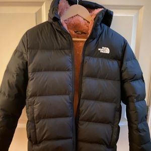 North Face Insulated Puffer With Pink Insides
